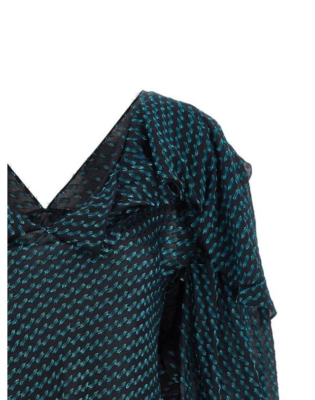 키코 코스타디노브 [해외직구] 26SS 키코 코스타디노브 블라우스 KI333535BM BLUE 착용컷