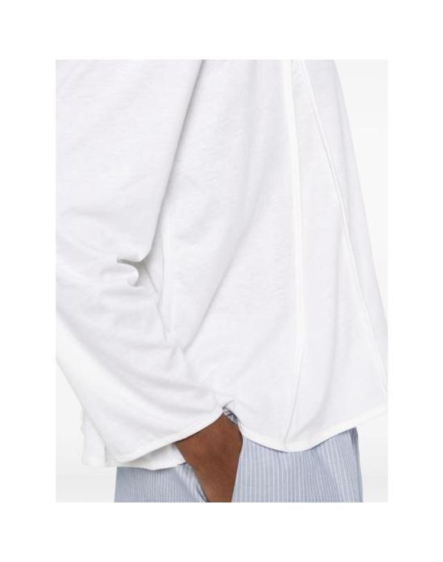 베이스레인지 [해외직구] 26SS 베이스레인지 탑 TTMLS CS MUL LONG OFFWH WHITE 착용컷