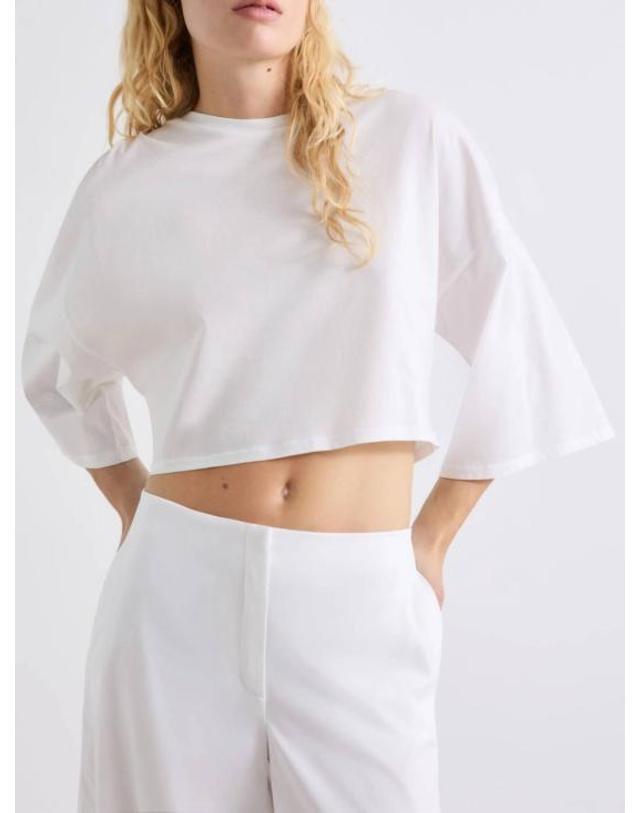 마렐라 [해외직구] 26SS 마렐라 반팔 티셔츠 2613971012200 001 WHITE 착용컷