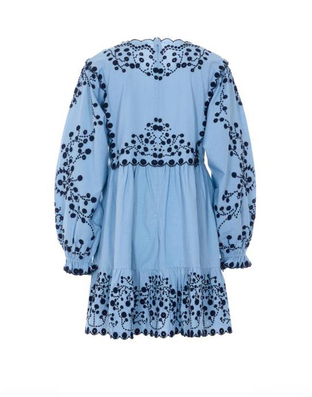 씨뉴욕 [해외직구] 26SS 씨뉴욕 미디 원피스 114 BLUE 착용컷
