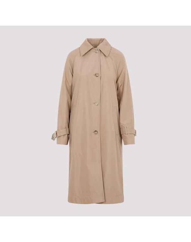 아크리스 [해외직구] 23FW 아크리스 트렌치 코트 017256 021615 035 CAMEL MULTICOLOR 착용컷