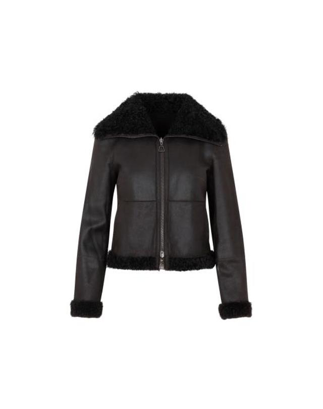 아크리스 [해외직구] 23FW 아크리스 가죽 자켓 016433 004822 149 MOCCA 착용컷