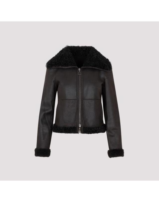 아크리스 [해외직구] 23FW 아크리스 가죽 자켓 016433 004822 149 MOCCA 착용컷