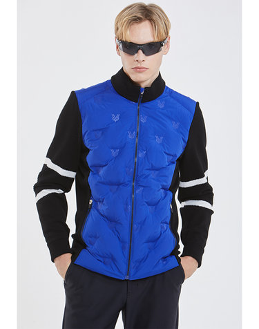 VOVO핫멜팅 KNIT 다운 자켓_NM03WJC301BL