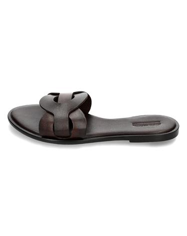 26SS 드래곤디퓨전 빅 링 레더 샌들 5001 DKBROWN