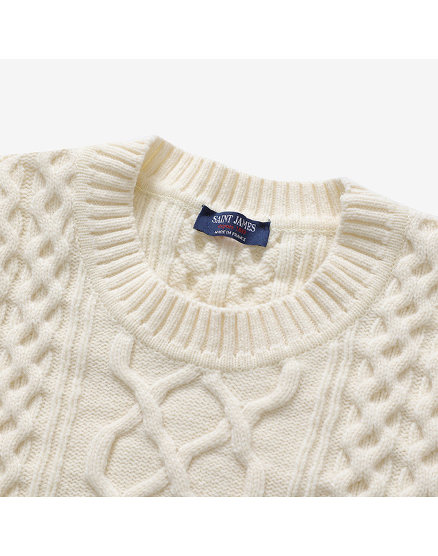 세인트제임스 [본사정품] 세인트제임스 Pull Top Knit (0TW) ASJF2434459-0TW 착용컷
