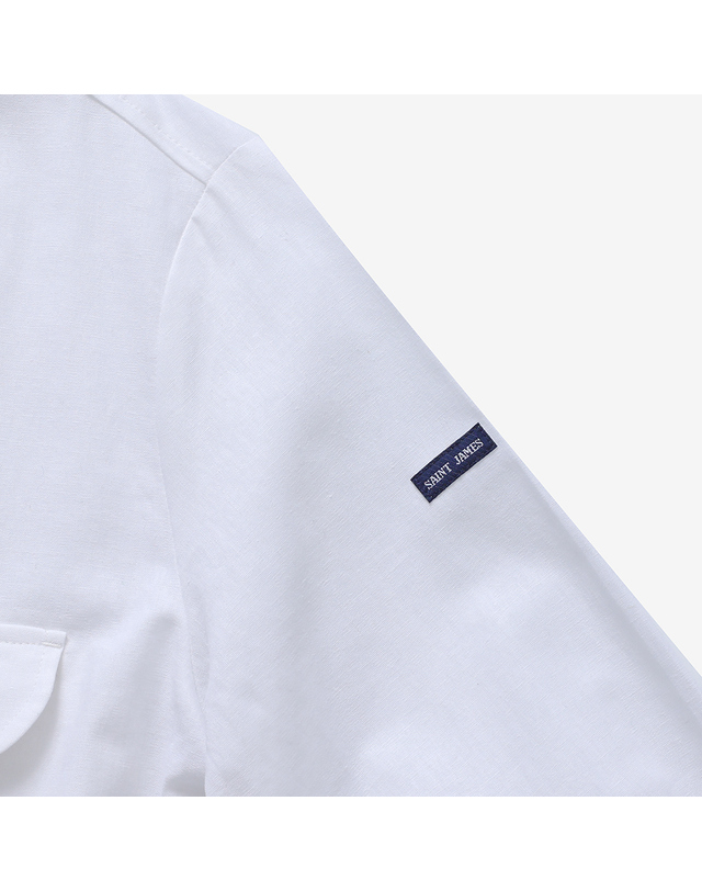 세인트제임스 [세인트제임스 본사정품] 마뗑 집업 자켓 (WHT) ASJF251KR43-WHT 착용컷