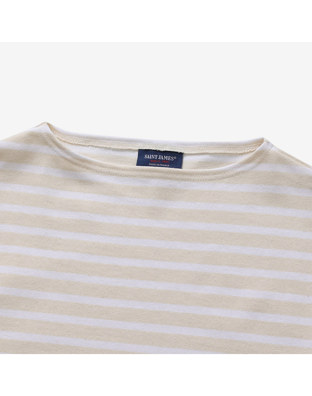 세인트제임스 [세인트제임스 본사정품] 길도 엘보 패치 긴팔 티셔츠 (0MI) ASJU2511388-0MI 착용컷