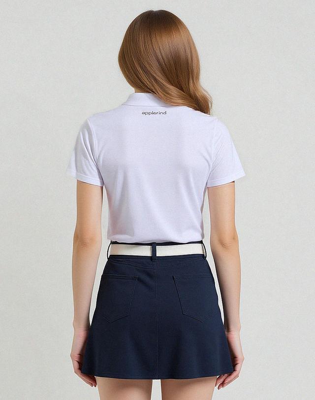 애플라인드 애플라인드 드라이큐브 썸머 쿨 컬러 여성 골프 반팔 티셔츠 W0CSS01WH 착용컷