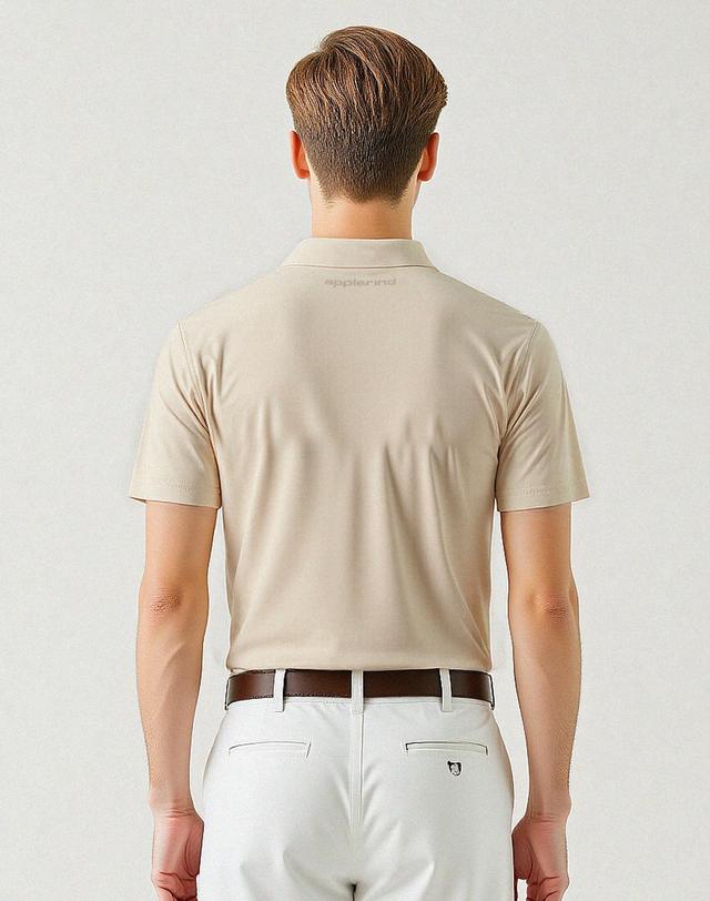 애플라인드 애플라인드 드라이큐브 썸머 쿨 컬러 남성 골프 반팔 티셔츠 M0CSS01BE 착용컷