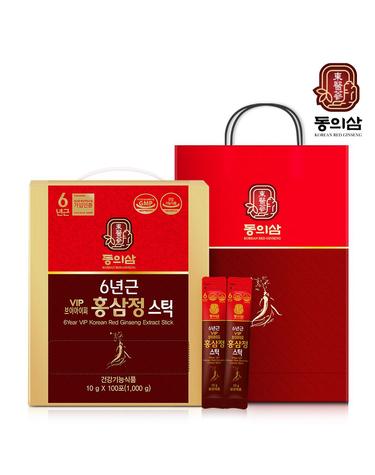 [동의삼] 6년근 VIP 홍삼정스틱 (10gx100포) + 쇼핑백 증정