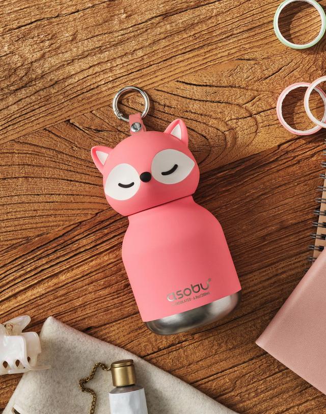 아소부 캐나다 아소부 스텐 보온보냉 캐릭터 키링 텀블러 미니 베스티 200ml 착용컷