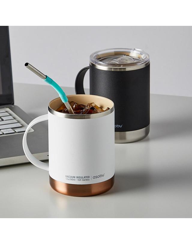아소부 캐나다 아소부 스텐 보온보냉 얼티밋 머그컵 360ml (내부 세라믹 코팅) 착용컷