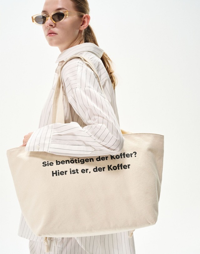 델코퍼 PICNIC BAG [NATURAL] 착용컷