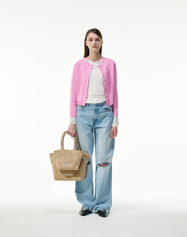 델코퍼 SHOPPER SUEDE [BEIGE]_MINI 착용컷