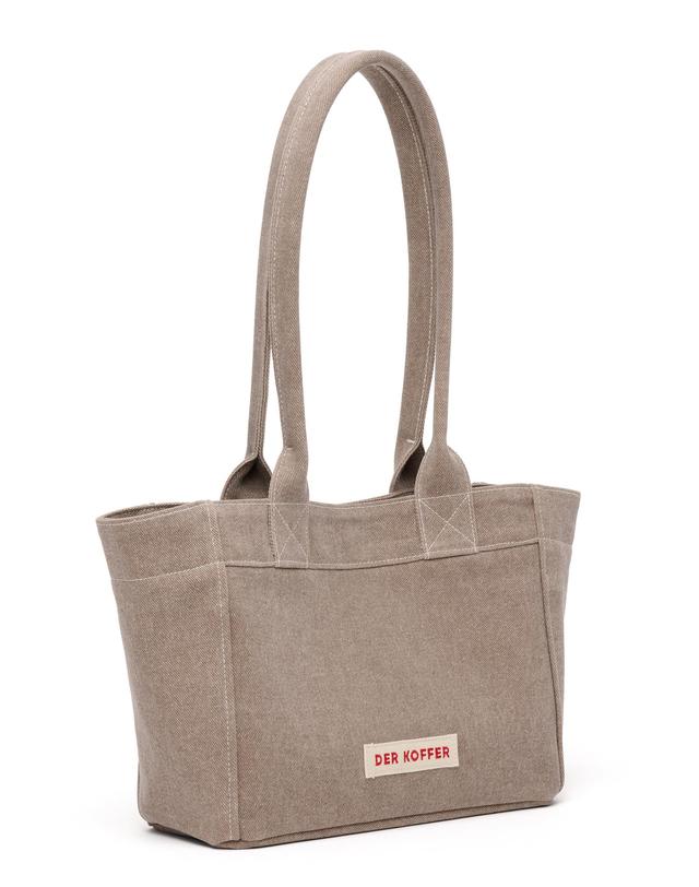 델코퍼 SHOPPER BOAT VINTAGE [BROWN] 착용컷