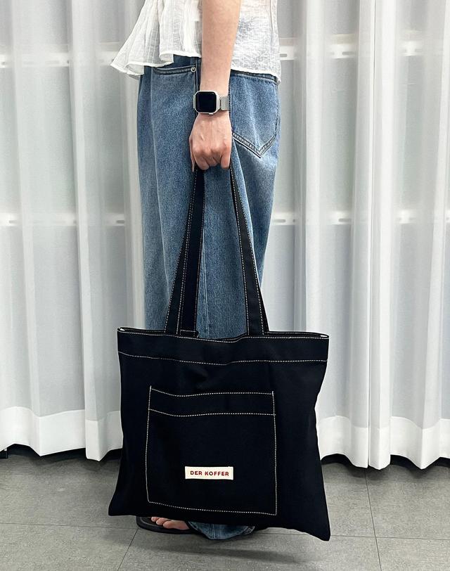 델코퍼 SHOPPER POCKET BAG [BLACK] 착용컷