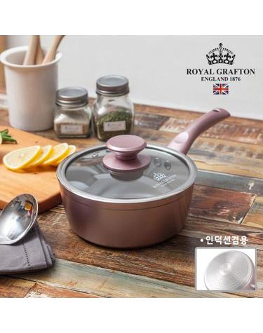 [로얄그래프톤] 로사 IH 세라믹냄비 편수 18cm
