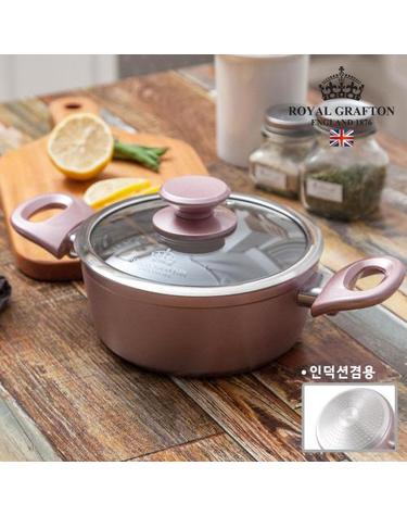 [로얄그래프톤] 로사 IH 세라믹냄비 양수 28cm