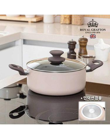 [로얄그래프톤] 크레마 IH 세라믹 양수냄비 20cm