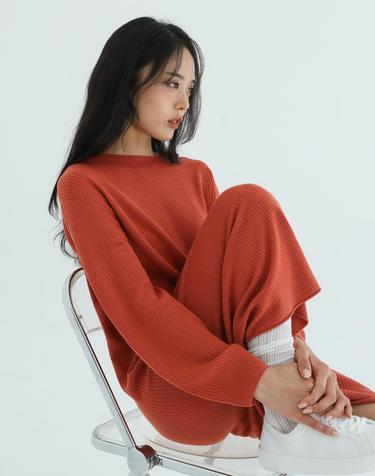 세컨스킨 울 리브 롱드레스_FD9100