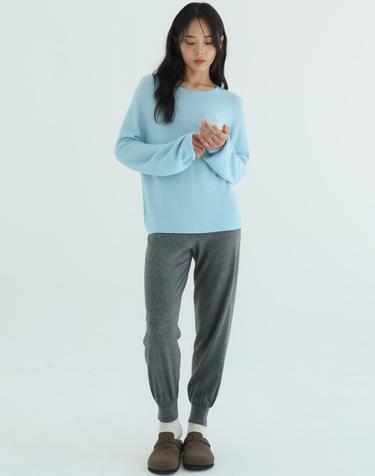 3D니트 캐시혼용 베이직 조거팬츠_FN9100