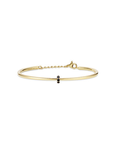 [도로시] 14k 세나 블랙 다이아몬드 뱅글 팔찌 (16cm-18cm)