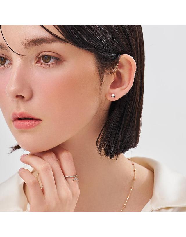 도로시 [도로시] 14k 라운드 컷팅 피어싱 귀걸이 착용컷