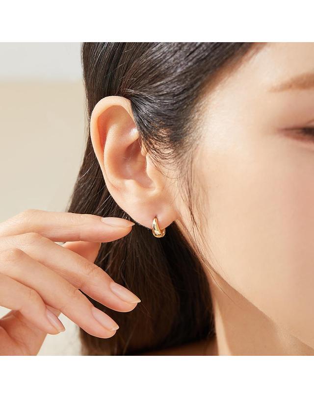 도로시 [도로시] 14K 18K 벌룬 물방울 링귀걸이_3type 착용컷