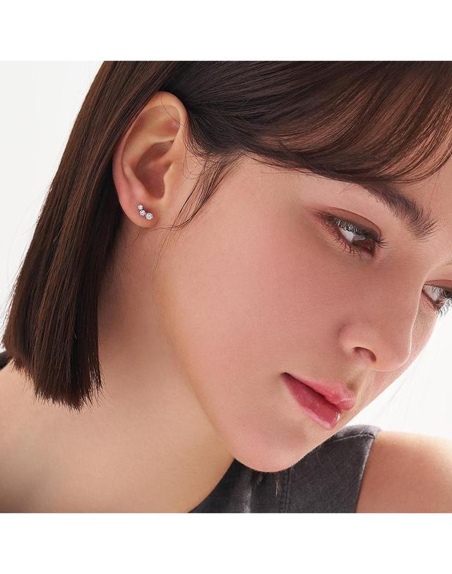 도로시 [도로시] 14k 18k 크레센도 랩 다이아몬드 피어싱 귀걸이 착용컷
