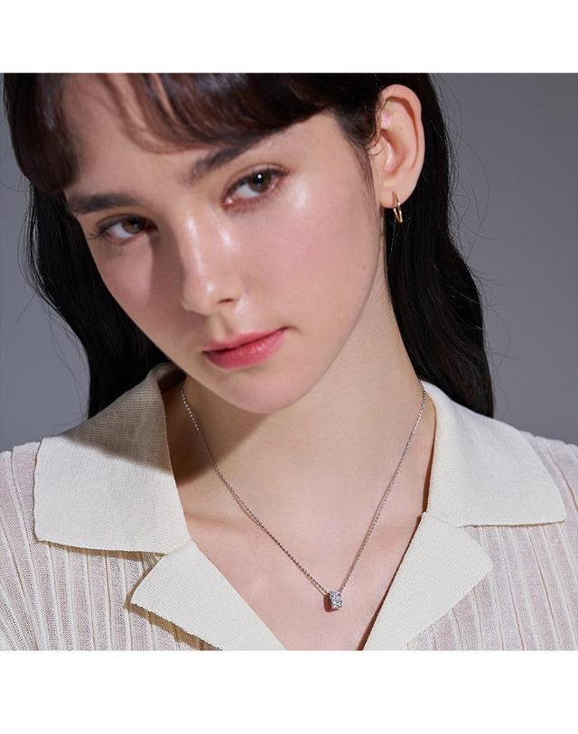 도로시 [도로시] 14k 18k 글로우 랩 다이아몬드 모아링 펜던트 착용컷