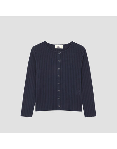 코튼 블렌드 크루넥 스냅 가디건 [UFJDCA25YN-NAVY]