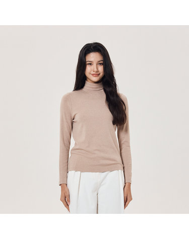 앙고라 혼방 터틀넥 티셔츠 풀오버 (UFJDTN345N-LINEN)