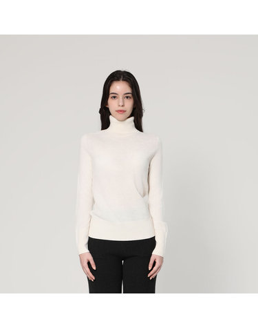 터틀넥 베이직 풀오버 (UFJKTN34ES-WHITE)