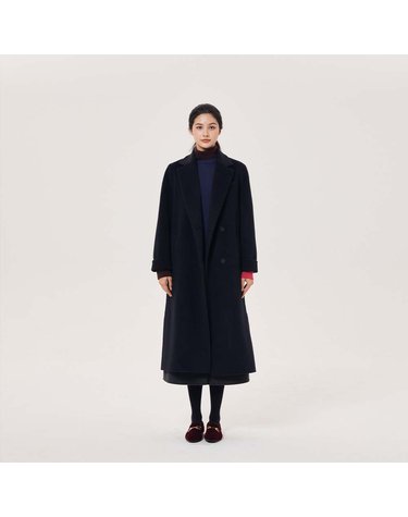 핸드메이드 반더블 롱 코트 (UFJWCO467N-NAVY)