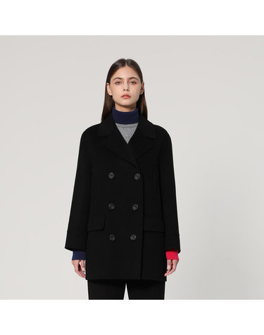 핸드메이드 더블 하프코트 (UFJWCO465N-BLACK)