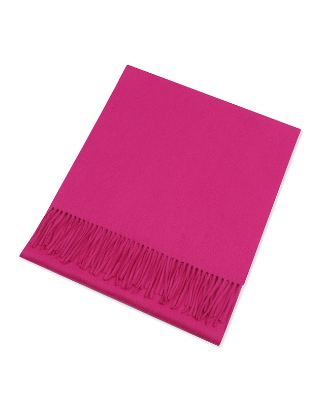 유닛 [캐시미어 100] 캐시미어 지블링 머플러(40cm) (UFJWAM496C-PINK) 착용컷