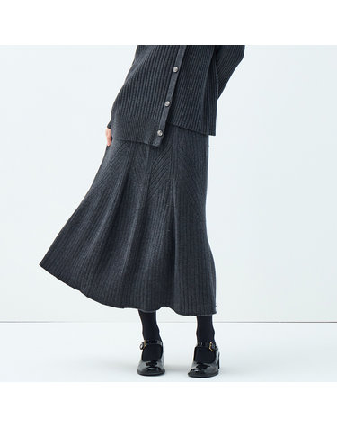 립 포인트 윈터그린 플레어 스커트 (UFKKBS387N-D/GREY)