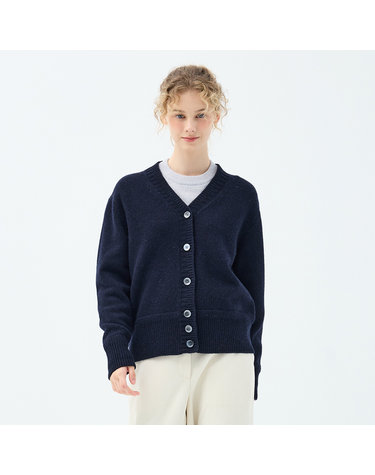 알파카 블렌드 칸나 가디건 (UFKKCA453N-NAVY)