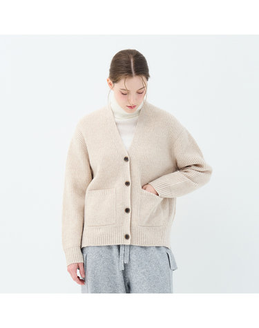캐시미어 블렌드 라벤더 가디건 (UFKKCA45CN-BEIGE)