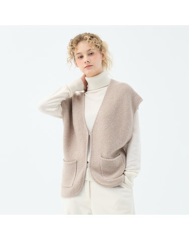 캐시미어 블렌드 라일락 볼레로 가디건 (UFKKCA45KN-BEIGE)