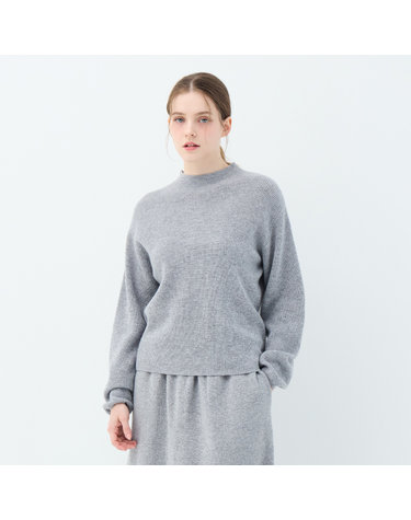 캐시미어 모크넥 베고니아 풀오버 (UFKKMN431C-M/GREY)