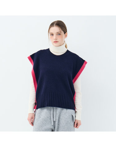 캐시미어 블렌드 3웨이 펜넬 베스트 (UFKKVE465N-NAVY)