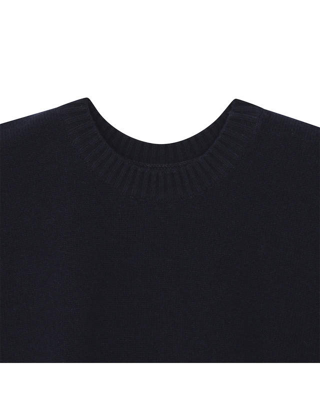 유닛 캐시미어 블렌드 3웨이 펜넬 베스트 (UFKKVE465N-NAVY) 착용컷