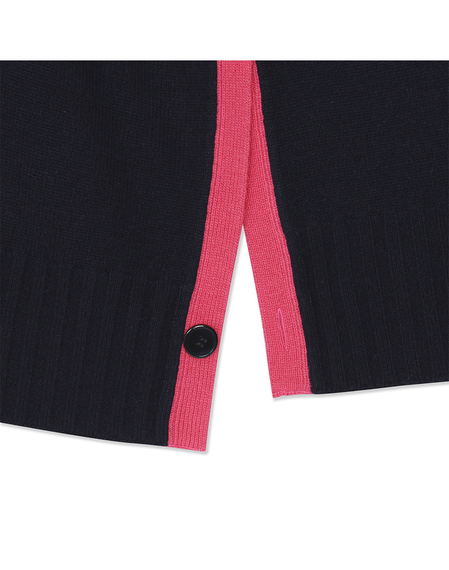 유닛 캐시미어 블렌드 3웨이 펜넬 베스트 (UFKKVE465N-NAVY) 착용컷