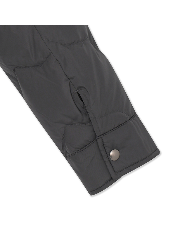 유닛 렉스퍼 칼라 치커리 다운 재킷 (UFKWJA4A4T-KHAKI) 착용컷