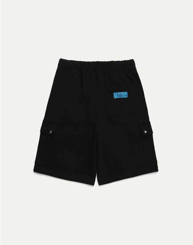 하우스 져지 카고 쇼츠 블랙 착용컷