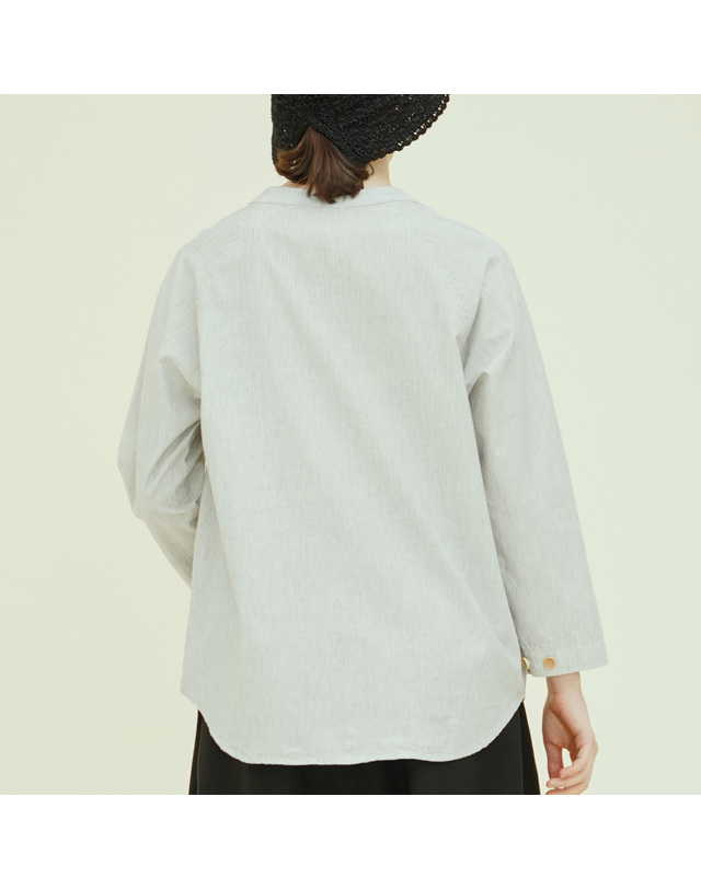 치키타 헨리넥 셔츠 9부 (ST) 네이비 242305TNV 착용컷