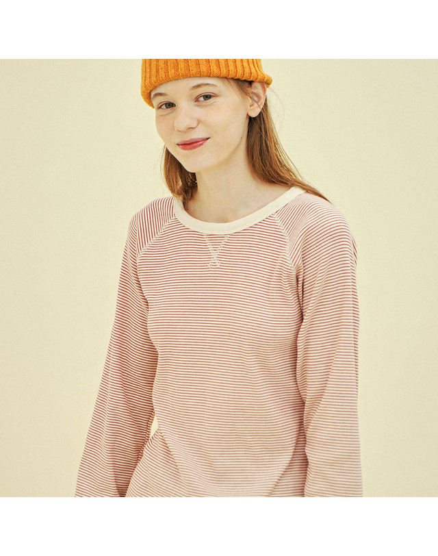 치키타 래글런 스웨트셔츠 (ST립) 레드 243602TRD 착용컷