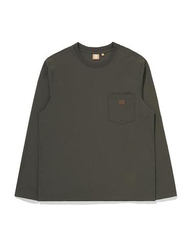 심플 우븐포켓 롱슬리브_Khaki